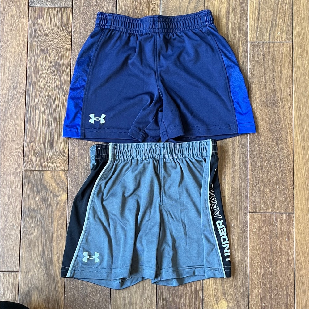 Under Armour Kids' Navy and Gray Shorts Duo
